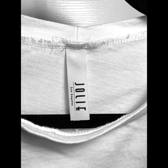 NWOT- TIE BACK CROP TEE - Picture 4 of 4